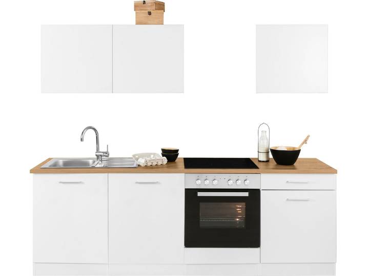 KOCHSTATION Küchenzeile KS-Kehl, ohne E-Geräte, Breite 240 cm