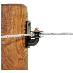 Gallagher, Gartenzaun, Isolatoren für Elektrozaun Eckisolatoren mit Seilrolle für Holzpfähle