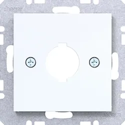 Hager WAF1171WG Zentralstück für Melde- u. Befehlsg. Ø 18,8 mm, A.x/C.x, lichtweiß gl