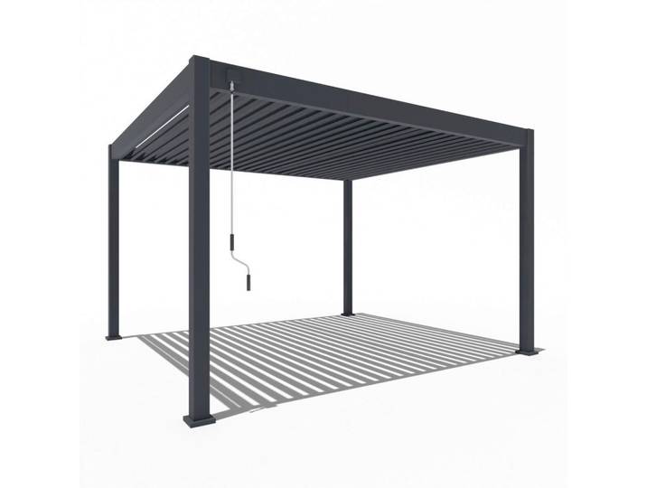 Gardenson Pergola, Metall, 360x255x400 cm, Sonnen- & Sichtschutz, Pergolas