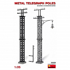 MiniArt - Metal Telegraph Poles - 1:35 - 42 Teile 311007