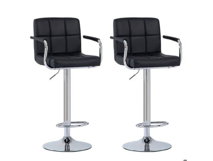 Tabourets de bar - SEVENCOMFORT - Modèle 6GE - Réglable en Hauteur - Similicuir - Lot de 2