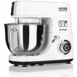 Haeger DOUGH MIXER CAKE BOSS BL-15B.012A, Küchenmaschine, Mehrfarbig, Weiss