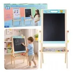 Lean Toys Doppelseitige, trocken abwischbare Holztafel