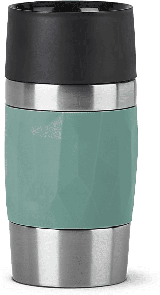 Taza térmica - Tefal N2160310, 0.3 l, Funda de silicona, Acero inoxidable, Verde
