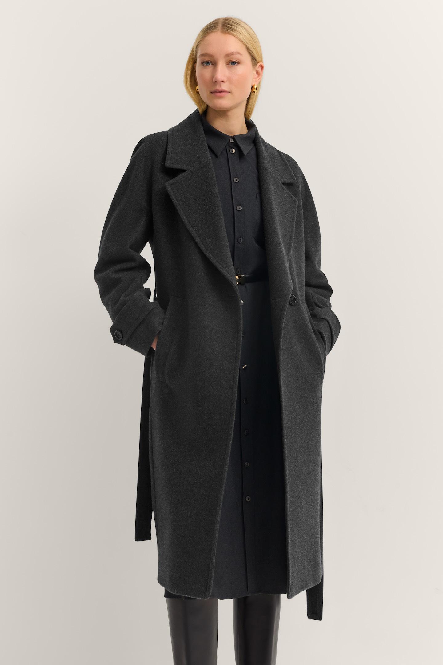 Bugatti Damen Trenchcoat Oversized, Flexcity Stretch mit Bindegurt