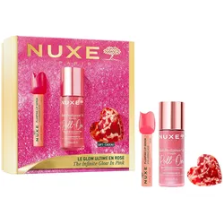 NUXE Pinker Glow Geschenkset (Roll-On 60ml + Lippenserum 8ml + Haar-Clip)