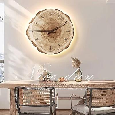 minimalistische Wandlampe, Uhr-Design, Wohnzimmer-Hintergrund, warmweiße Wandlampe, dekorative Lampe, Designer-Atmosphärenlampe, nordische Lampe, Schlafzimmer, 110–240 V