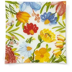 Excelsa Platte/Tablett Blooming Glas 30 Cm Bunt