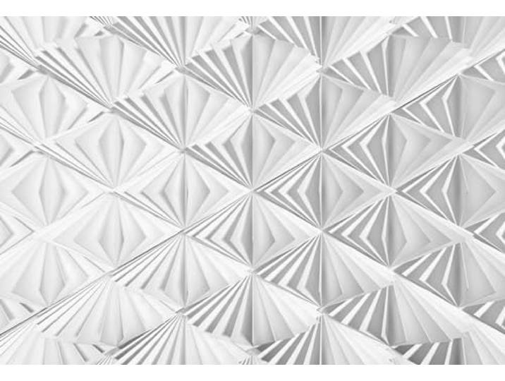 Komar Fototapete DELTA 368 x 254 cm Tapete, Wand Dekoration, 3D, Fächer, Papier, Abstrakt, Design, Muster, Schlafzimmer, Wohnzimmer 8-204