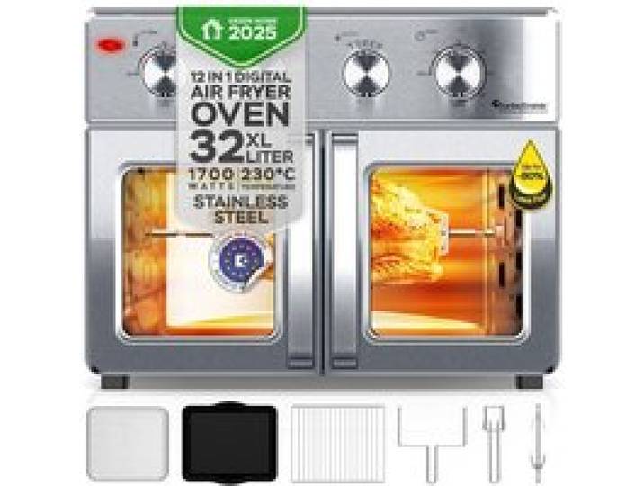 Four airfryer 2-en-1 - TURBOTRONIC - AF32MFD - 32 L - 12 programmes - 25–230 °C