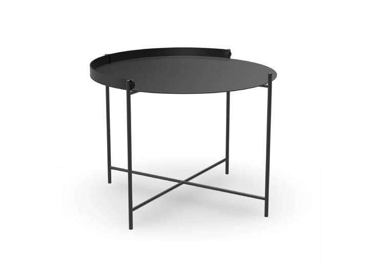 HOUE - EDGE Beistelltisch Ø62, schwarz,