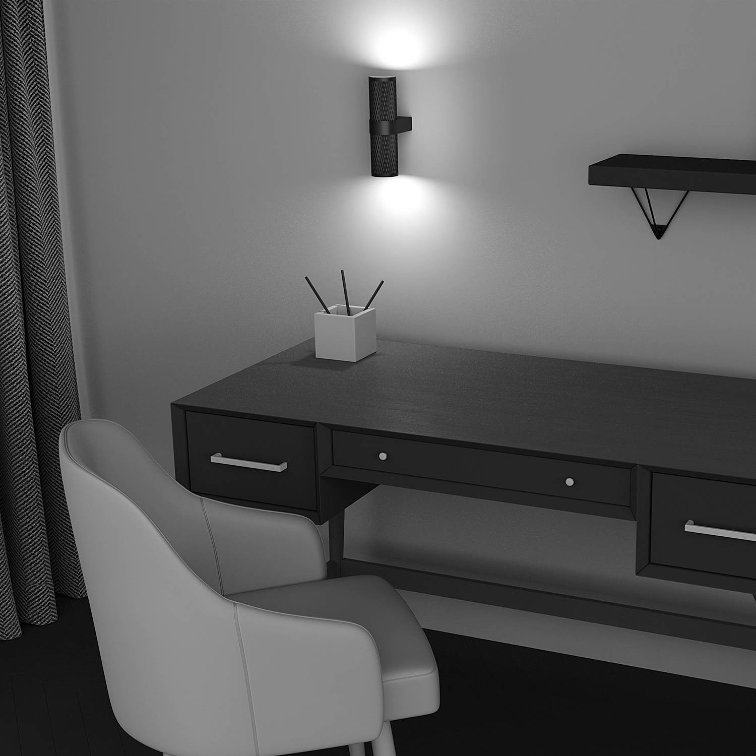 Maytoni Focus Design wandlamp, zwart aluminium, 2x GU10, Ø 6 cm