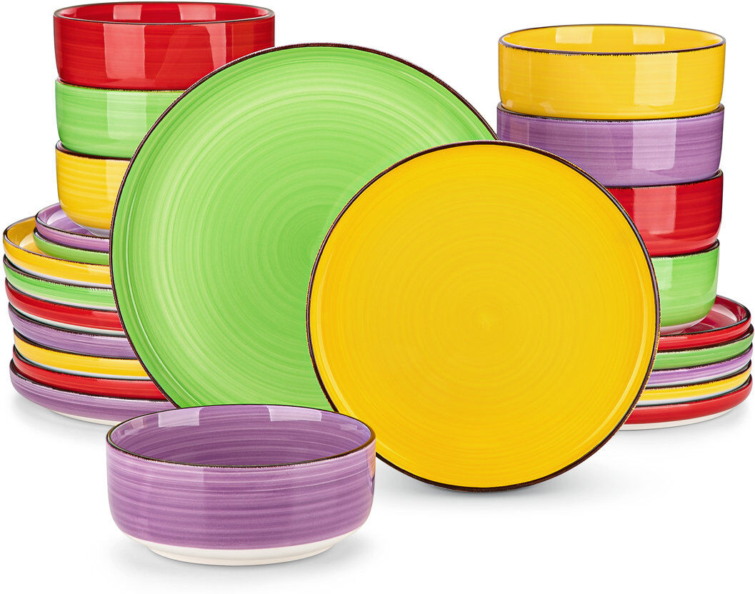 Vancasso 24 Piece Dinnerware Set - Service for 8 Orange/Red 24