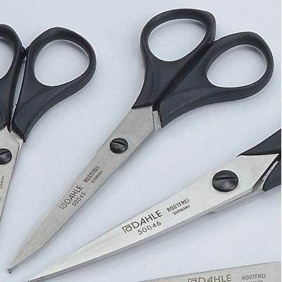 Dahle Papier-Schere 13cm schwarz Packung mit 5 Stück