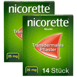 nicorette TX-Pflaster 25mg 2X14 St