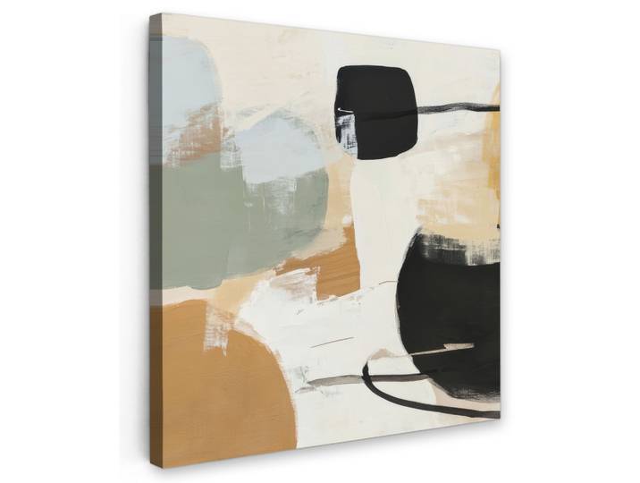 LEINWANDBILD Farbe - Abstrakt - Farben Wandbild Wohnzimmer 50x50 cm