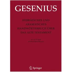 Hebräisches und Aramäisches Handwörterbuch über das Alte Testament (18. A.), Fachbücher von Wilhelm Gesenius