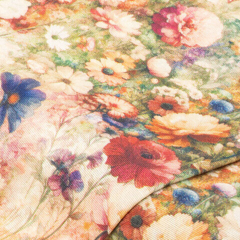 Dekostoff Blumen Flora "Lorena", bunt