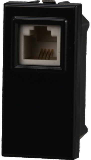 Ettroit An2354 Connettore Telefonica Presa Rj11 Colore Nero Compatibile Con Bticino Axolute