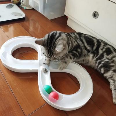 Inspire Select Interactive Cat Toy Turntable Teasing Stick Tunnel Set green