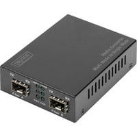 Gigabit Multimode/Singlemode Medienkonverter SFP schwarz