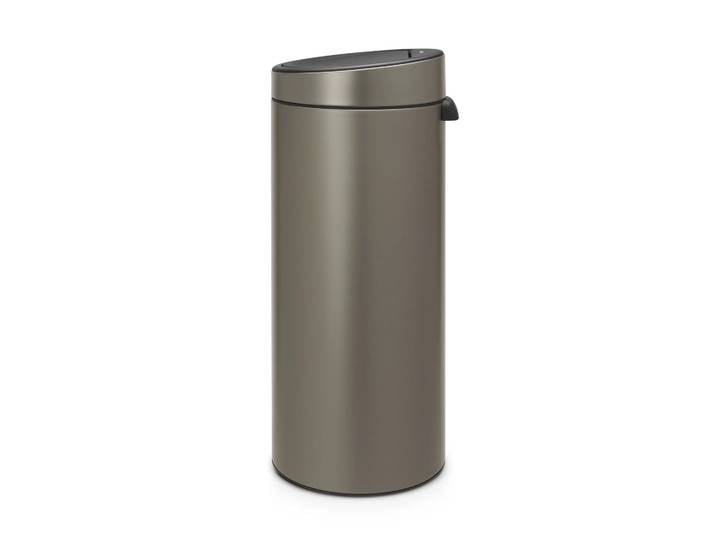 Brabantia Poubelle Touch Bin 30 L platinum (gris)