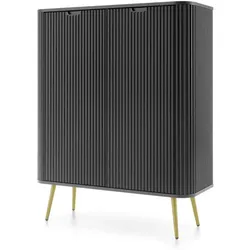 Highboard   ¦ schwarz ¦ Maße (cm): B: 103 H: 129