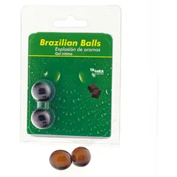 TALOKA - 2 BRASILIANISCHE KUGELN SCHOKOLADEN-INTIM-GEL