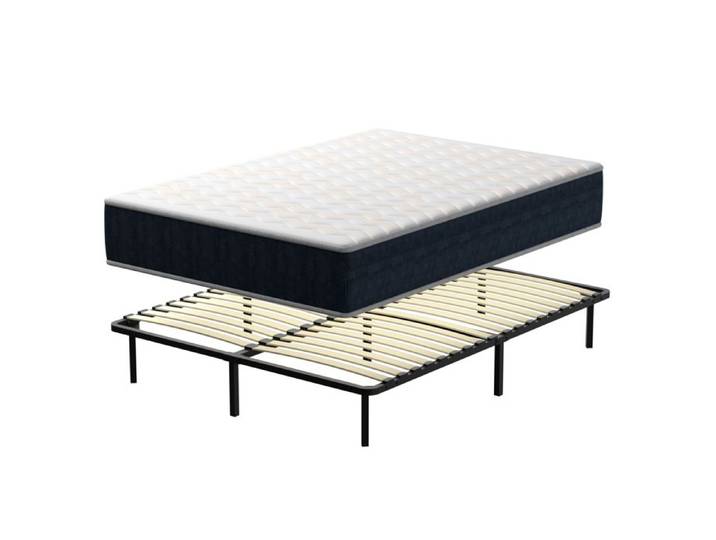 Matelas160x200x32cm + Sommier 160*200 Assemblage requis Parfait Soutien Haute Resi 7Zones Réversible à Deux Assemblage requis