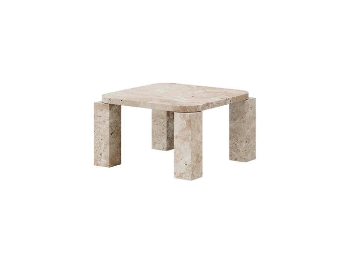 Designer Couchtisch „Atlas aus Marmor Travertin 60 x 60 cm NEW WORKS