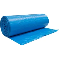 Plasta Abfallsäcke 70L LDPE recycelt blau 35my 575x1000mm 25 Stück Rolle