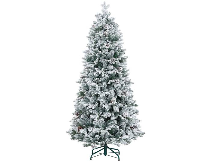 Homcom Künstlicher Weihnachtsbaum, 183 cm Christbaum mit 1489 Spitzen für Weihnachten, Grün, Kunststoff, 183 cm, Dekoration, Weihnachtsdekoration, Christbäume & Zubehör