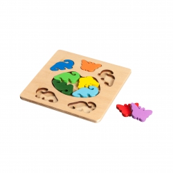 Philos Butterfly and Dinosaur - Legepuzzle - 3 275151