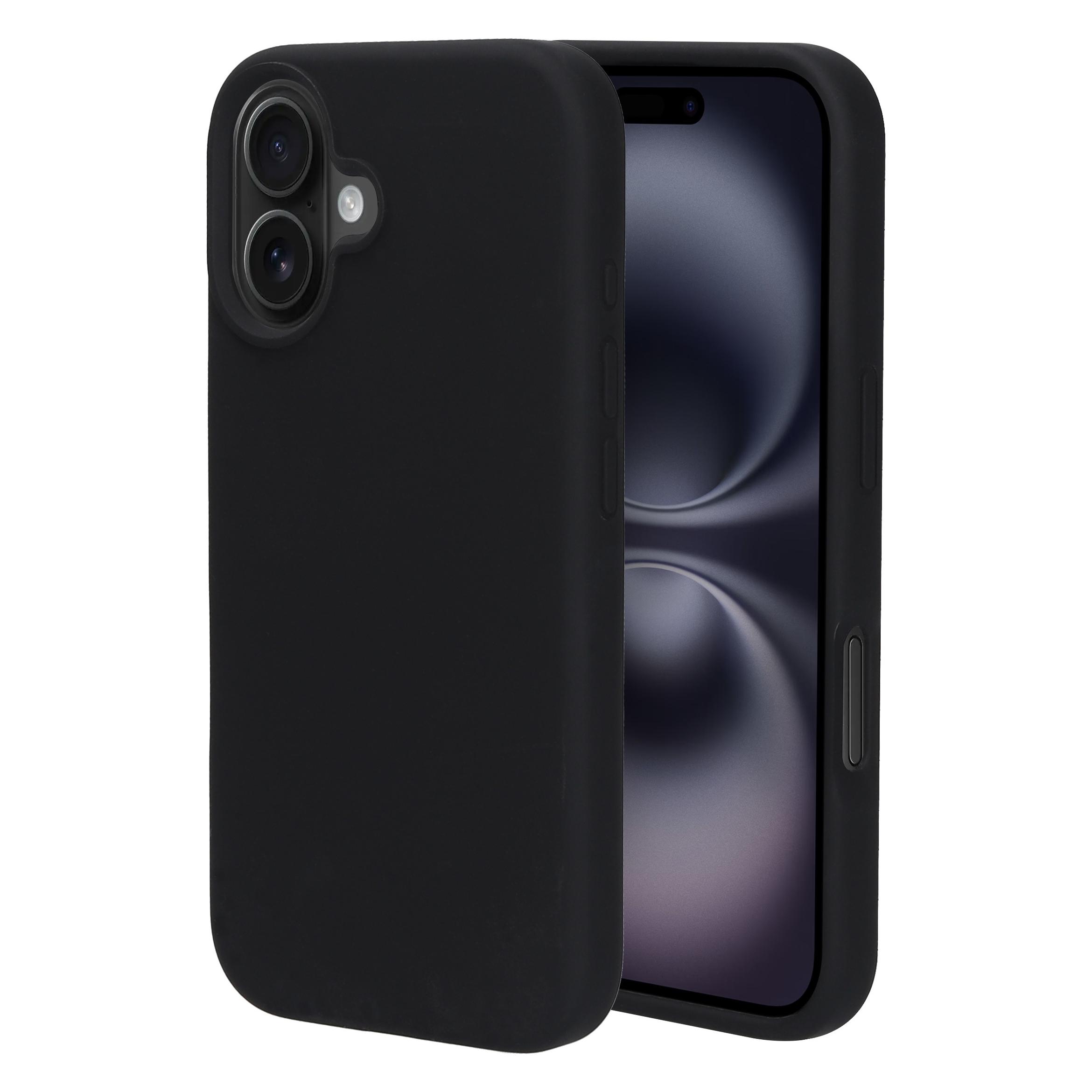 Mobiparts Silicone Cover Apple iPhone 16 Black (Apple iPhone 16) (MP-127662)