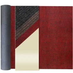 Schmutzfangläufer VALENCIA - Rot - 2,00m x 15,00m