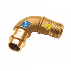 Sanpro Pressfitting 90° Winkel - Bogen mit Außengewinde, Größe V 18 - 3/4"