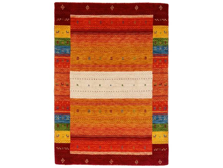 Cazaris Orientteppich, Mehrfarbig, Rot, Textil, Streifen, rechteckig, 70x140 cm, AZO-frei, Teppiche & Böden, Teppich, Orientteppiche
