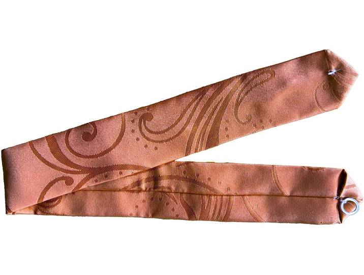 Raffhalter WECKBRODT Modena , terra, B:70cm H:5cm, Polyester, Raffhalter, Raffhalter, Dekoration, Vorhang, Gardine, Store