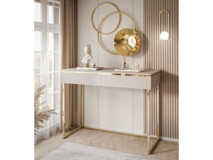 Kosmetiktisch AURORA GOLD auf goldener Basis