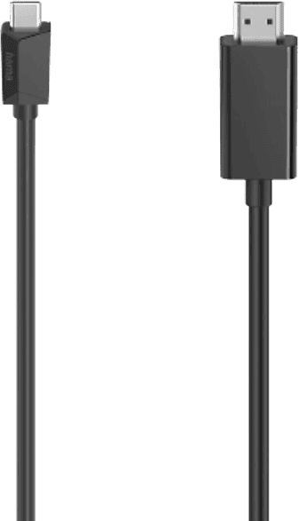 REACONDICIONADO Seminuevo Muy bueno Adaptador - Hama 00200718, De conector USB-C a HDMI, 1.5 m, Negro