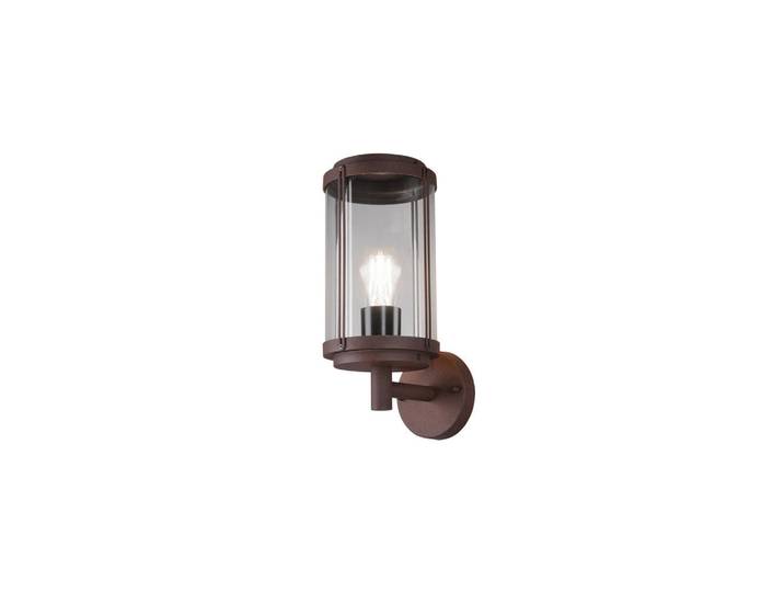 Trio Leuchten Aussenwandleuchte, Klar, Rostfarben, Metall, Kunststoff, 14.5x32.5x18.5 cm, Lampen & Leuchten, Aussenbeleuchtung, Aussenleuchten