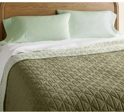 All Categories Goods Lightweight Full Queen Reversible Quilt, Tonal Green With Diamond Stitching, Thread Count, Polyester Fill Lightweight Full Queen Reversible Quilt, Tonal Green With Diamond Stitching, Thread Count, Polyester Fill