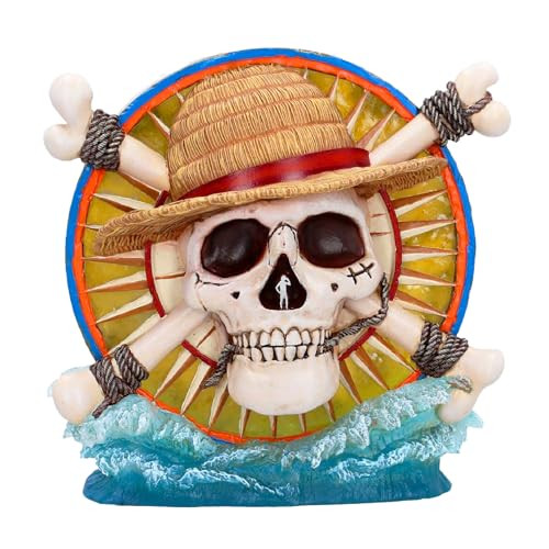 Nemesis Now Luffy Jolly Roger LED-tafellamp met omgekeerde kaart, Hoogte: 20,2 cm
