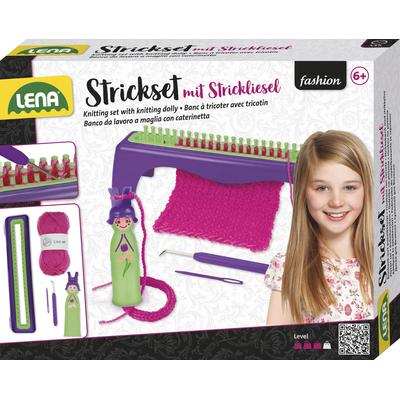 Kreativset LENA "Strickset mit Strickliesel", lila, Kreativsets, Kinder, Kunststoff, Made in Europe
