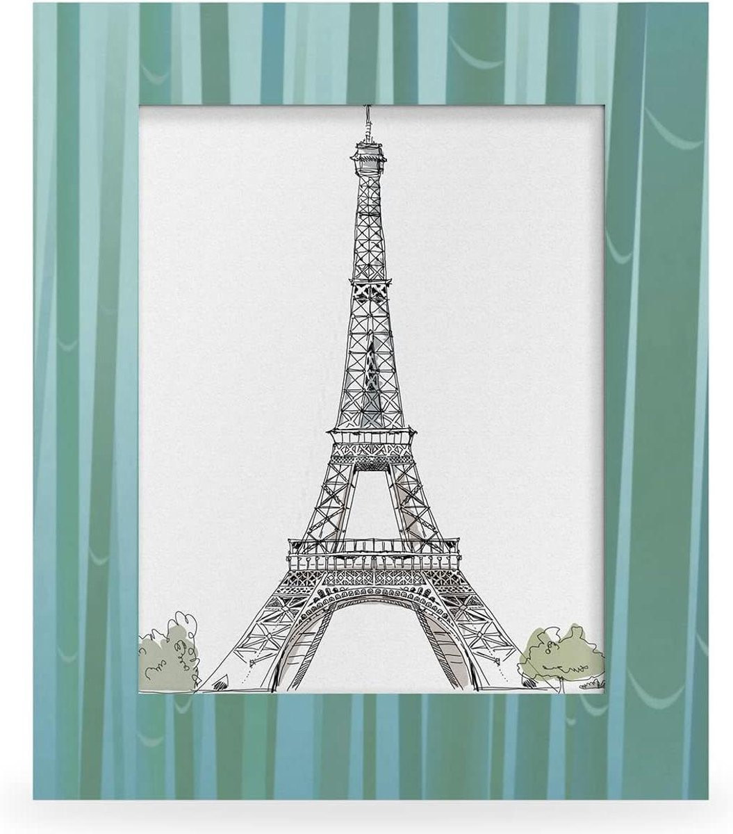 Set van houten fotolijsten in multicolor voor decoratie, 11x14 inch