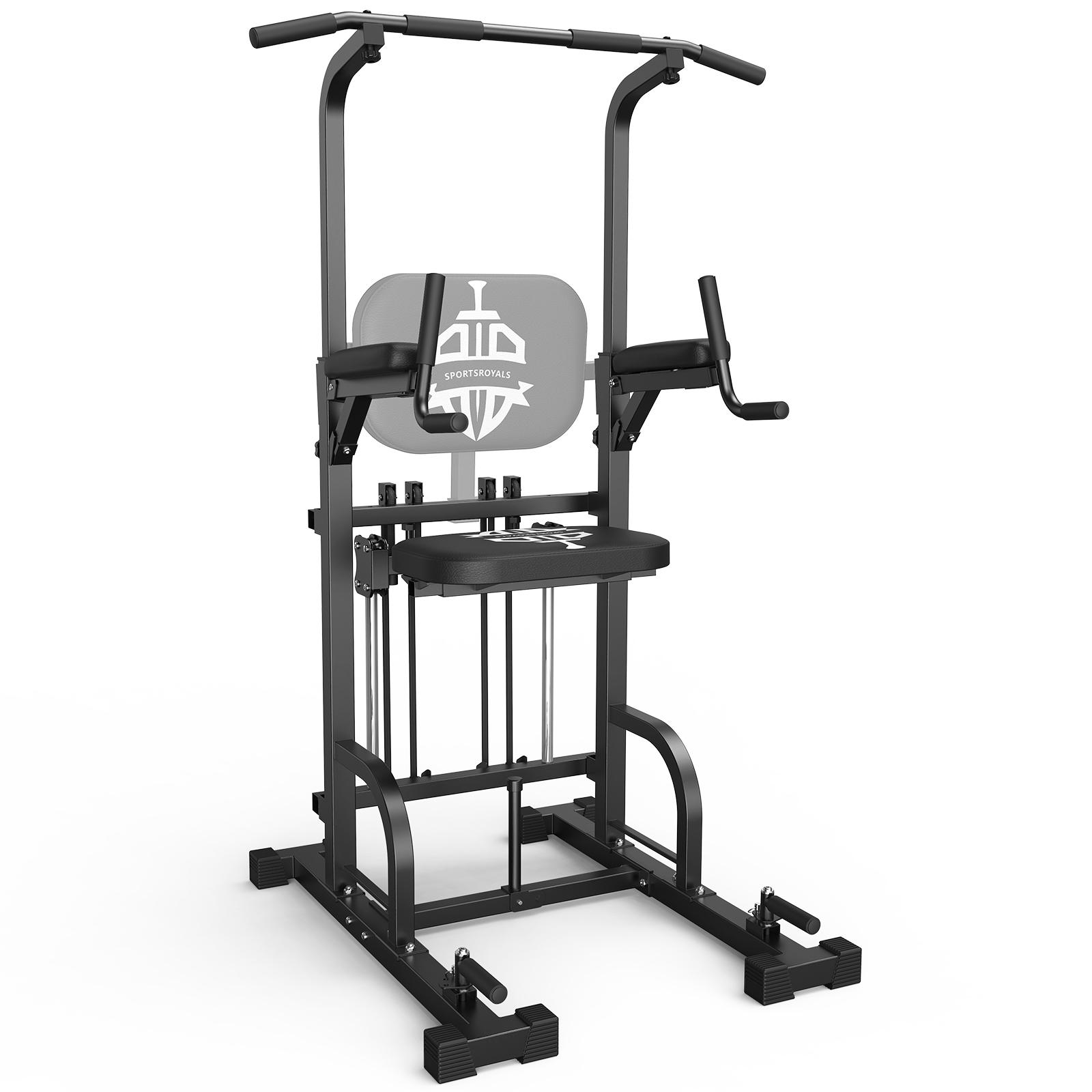 Sportsroyals Power Tower, Dip-Station, Klimmzugstange für das Krafttrainingsgerät im Heim-Fitnessstudio, 204 kg