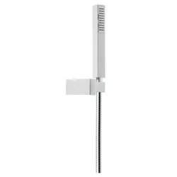 Herzbach Herzbach Living Spa Wannenset eckig ABS Halter ABS Stabhandbrause Chrom , 11.630221.3.01 11.630221.3.01