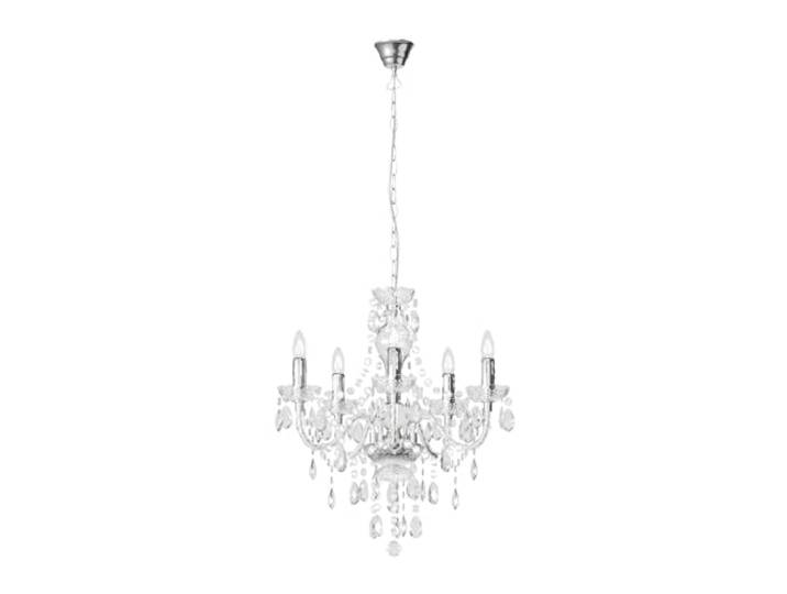 Lindby Kronleuchter Merida (Retro, Vintage Antik) in Transparent (5 flammig E14) - Pendelleuchte Hängelampe Lüster Lampe Deckenleuchte Deckenlampe Wohnzimmerleuchte