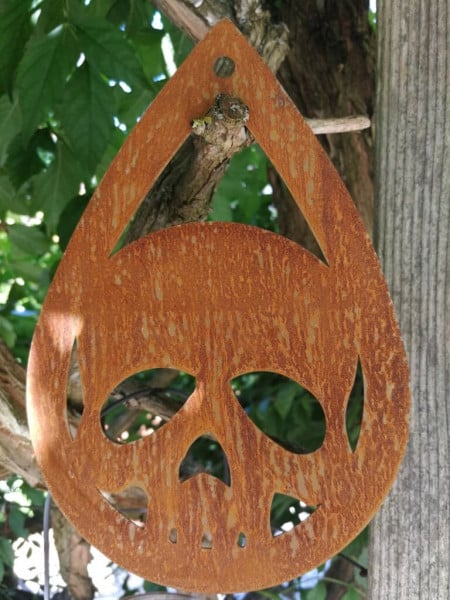 Dekoramia Halloween hanger schedel druppelvorm edelrost